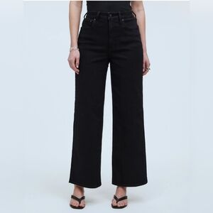 Madewell Black Flare Wide-Leg Jeans